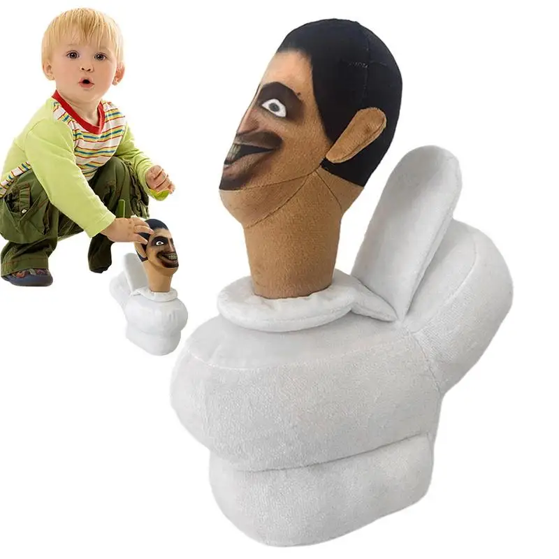 

28cm Man Toilet Plush Toy Man Doll Stuffed Toy Plush Toy Funny Game Cartoon Anime Trick Toy Soft Dolls Stuffed Toy Gifts