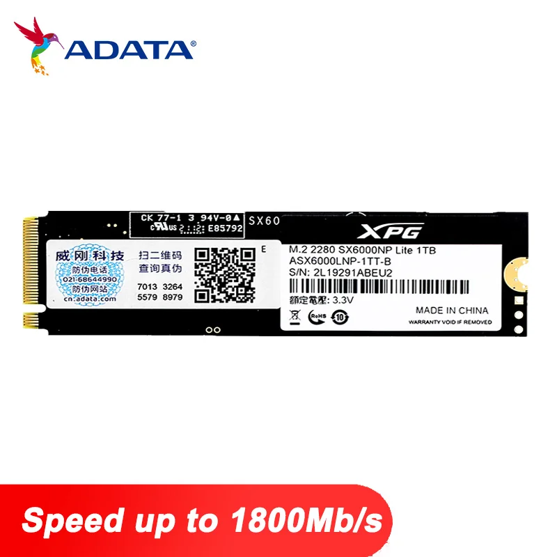 

ADATA XPG SX6000 внутренний SSD M.2 256 ГБ 512 ГБ ТБ 2 ТБ NVME 1,3 PCIe 3,0x4 твердотельный диск HDD жесткий диск M2 для ноутбука и настольного компьютера