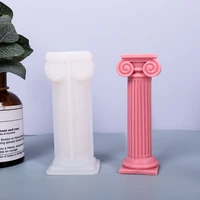 vintage roman column silicone mould concrete gypsum scented candle mould diy home decor crafts candle making supplies