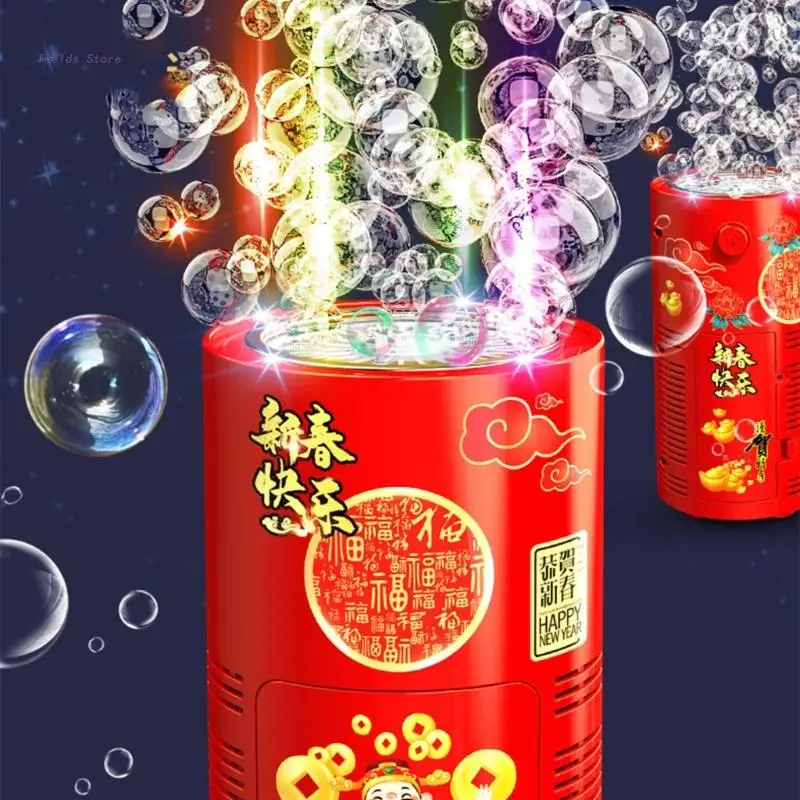 

Bubble Machine + Light for Party Influencers Same Toy for Shooting Short Videos Automatic Soap Water Bubble Machine New