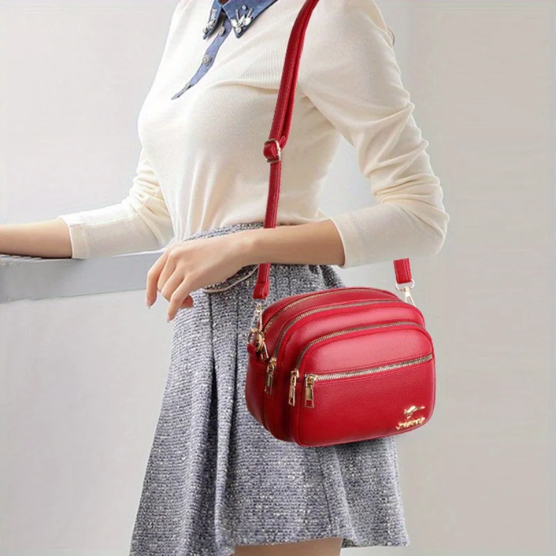 Модная многослойная модная сумка для женщин универсальная через плечо большая