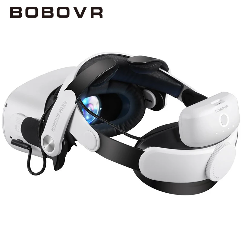 

Ремешок на голову BOBOVR M2 Pro для аккумулятора Oculus Quest 2 Elite, ремешок Halo с аккумулятором на 5200 мА · ч для аксессуаров Meta вопросы 2 VR