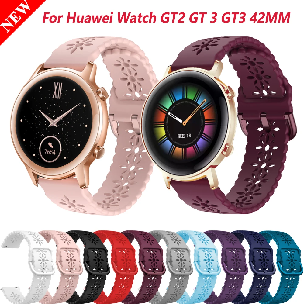 

Ремешок силиконовый для смарт-часов, браслет для Samsung Galaxy Watch 3 41 мм 42 мм, Active 2 40 44 мм/Gear S2 Classic, 20 мм