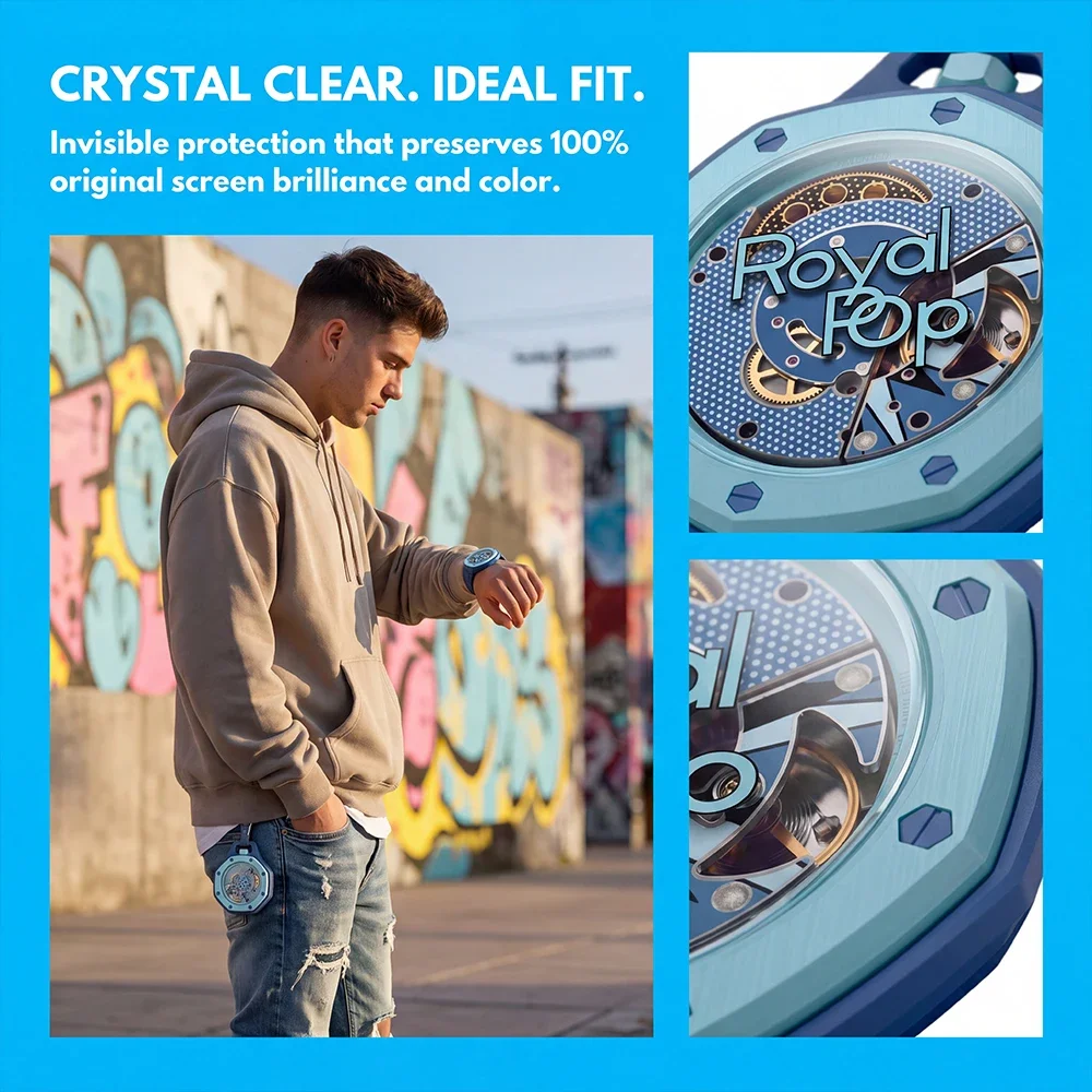 Фото Защитная пленка из закаленного стекла 9H для Swatch AP Royal Pop, защитная пленка для экрана HD с защитой от царапин, аксессуары для защиты экрана №5