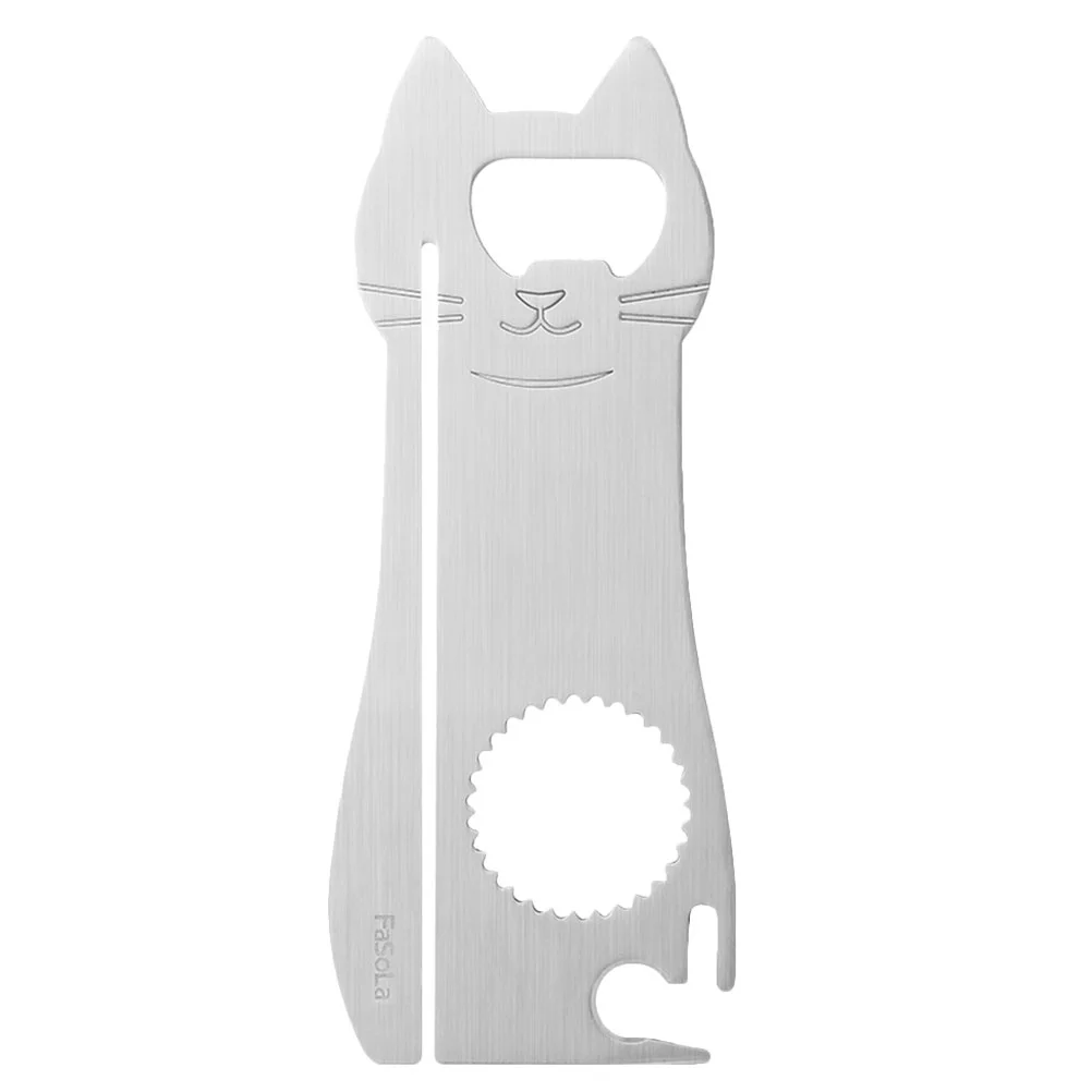 

Opener Bottle Beer Lidmetal Animal Tin Cat Keychain Custom Bartender Lifter Personalized Ring Vintage Key Remover Coke Openers