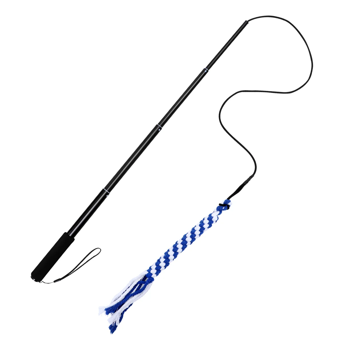 Small Dogs Extendable Flirt Pole Pet Teaser Interactive Puppy Chasing Tail Child