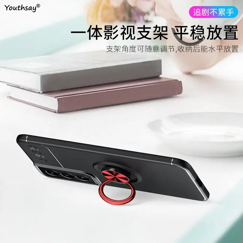 For Samsung Galaxy S22 Case for Samsung Galaxy S22 S21 Plus Coque Funda Megnet Stand Phone Bumper For Samsung Galaxy S22