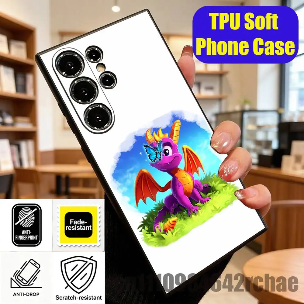 Чехол для телефона «Спайро Дракон» для Samsung S25 S24 S26 S22 S23 S30 S21 Fe Lite Ultra Plus, мягкий чехол на заказ (art.: 3920dc82d65ed) - 3920dc82d65ed