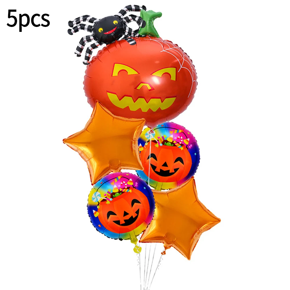 

5PCS/Lot Halloween Pumpkin Ghost Balloons Halloween Decorations Spider Foil Balloons Toys Bat Globos Halloween Party Supplies