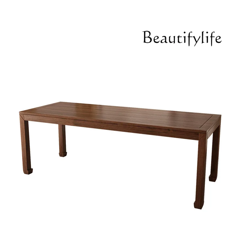 Новый китайский стиль из цельного дерева большой чайный столик дзен для отдыха