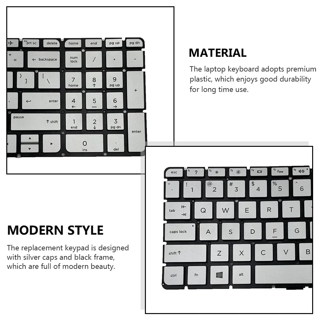 

Keyboards Backlight Toetsenbord Input Home Office Key Board Black FrameRepair Parts Replacement for HP Envy M6-W000