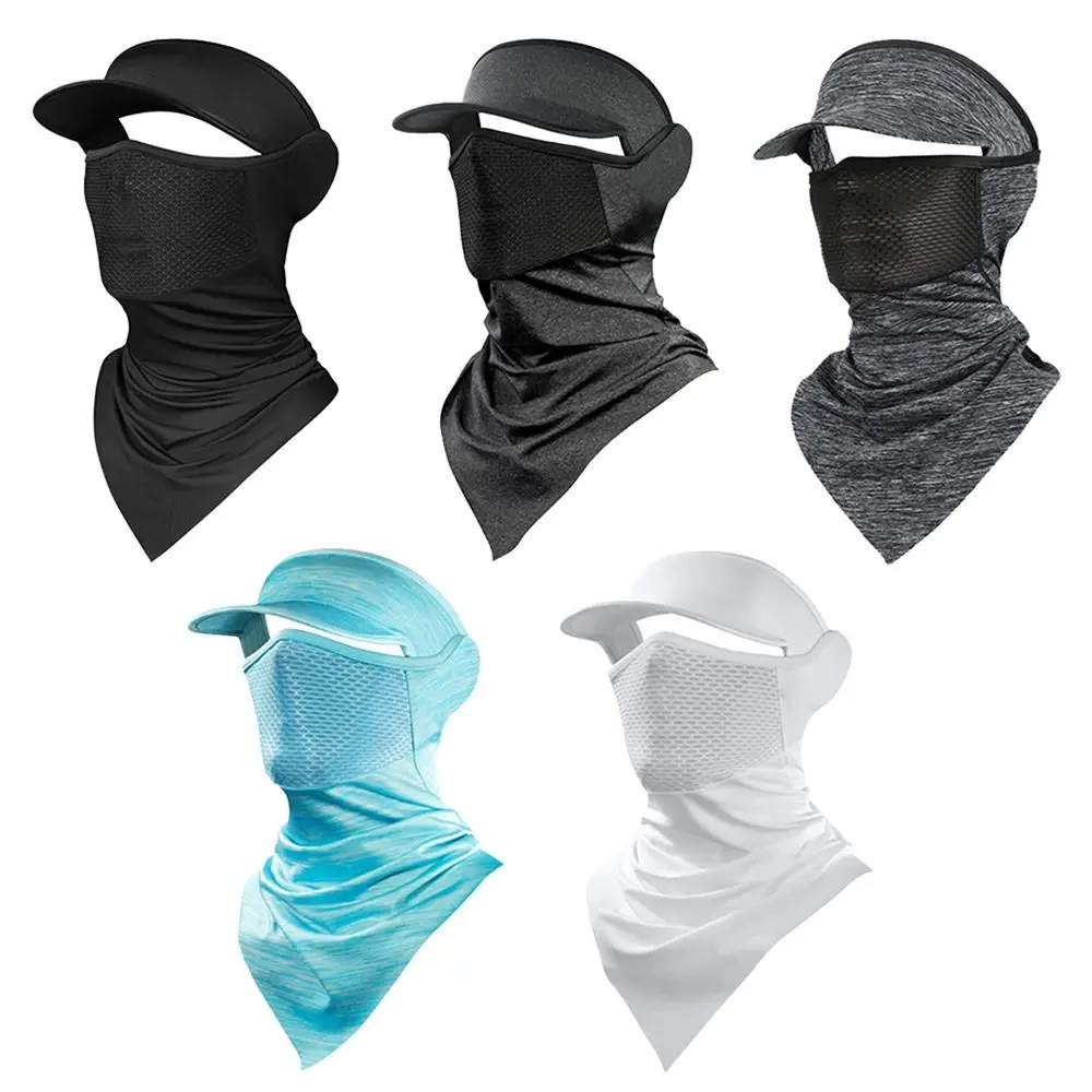 

Headwear Anti-UV Hanging Ear Headband Headband Scarf Ice Silk Sunscreen Mask Head Face Neck Gaiter Face Cover Scarf