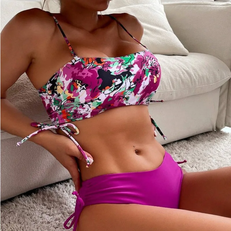 Летние сексуальные бикини 2025 женские купальники с эффектом пуш-ап пляжные