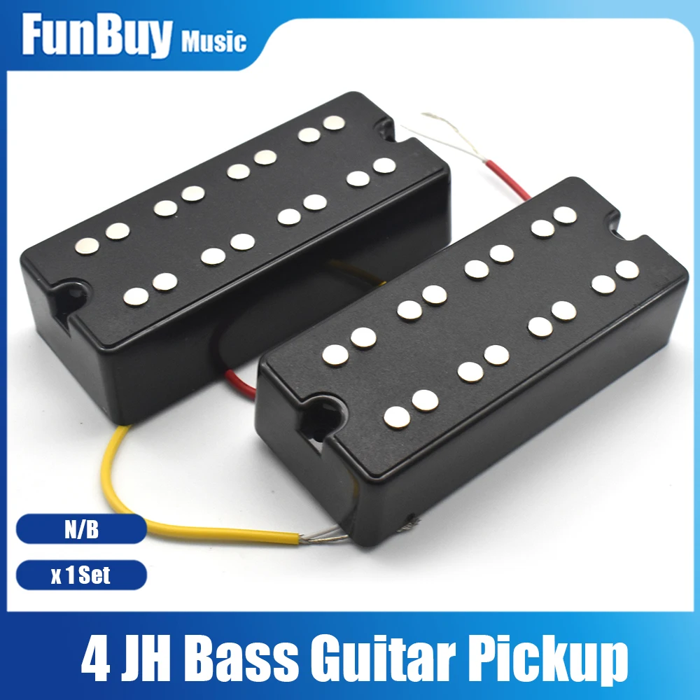 

1Set Open 4 String Bass Pickup Humbucker Neck Bridge Pickup Electric Bass Guitar Pickup