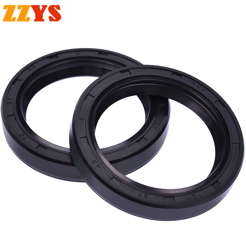 37x49x8 Front Fork Oil Seal 37 49 Dust Cover For Kawasaki ZX1100 GPZ1100 ZX 1100 ZX1100A A1-A3 GPZ Suzuki 51153-26F00