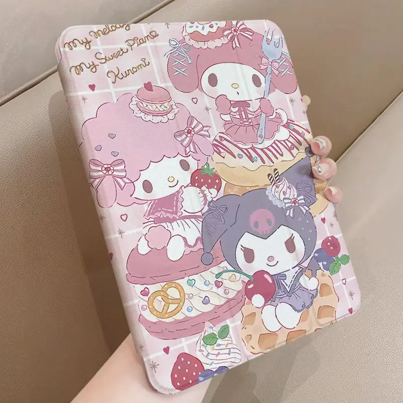 Sanrio Kuromi My Melody Защитный чехол для iPad Тройной вращающийся Акриловое поколение kurumi 10