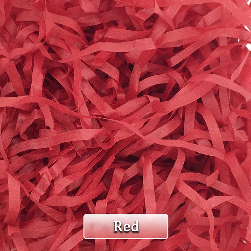 

Paper Shredded Tissue Fruit Baskets Gift Box Hamper Kraft Packaging Paper Shred Decorations Filler Soft Vivid 100G