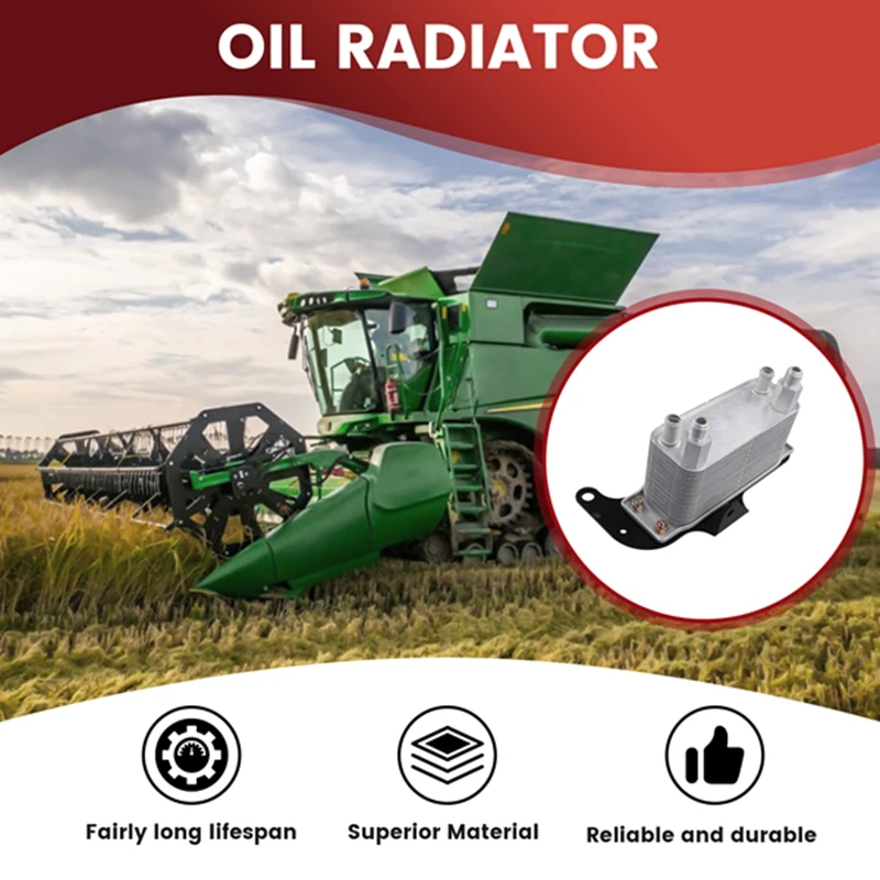 Масляный радиатор трансмиссионного масла RE201108 68004317AA для трактора John Deere 7710 7810 315SJ