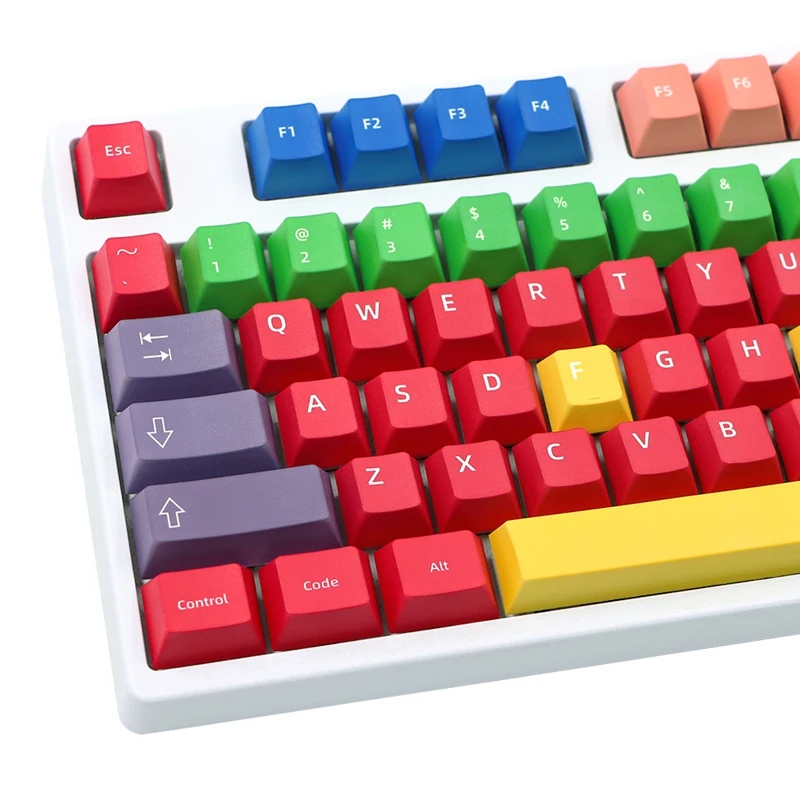Клавиатура красящая Sub Pbt вишневый профиль для Kailh Gateron Cherry Mx механическая
