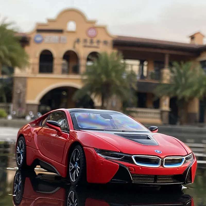 Model 2022 BMW i8 sports car decoration simulation model metal alloy toy birthday boy |