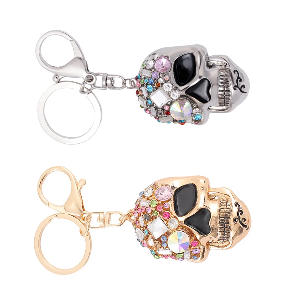 

2pcs Keychains Rhinestone Inlaid Keychain Trendy Handbag Pendants