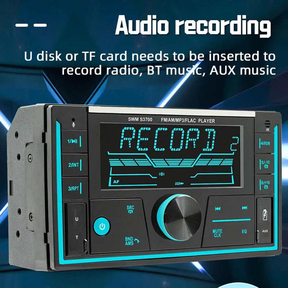 

Автомагнитола Podofo V2D0, 2 Din, Bluetooth, 12 В, MP3, USB/SD