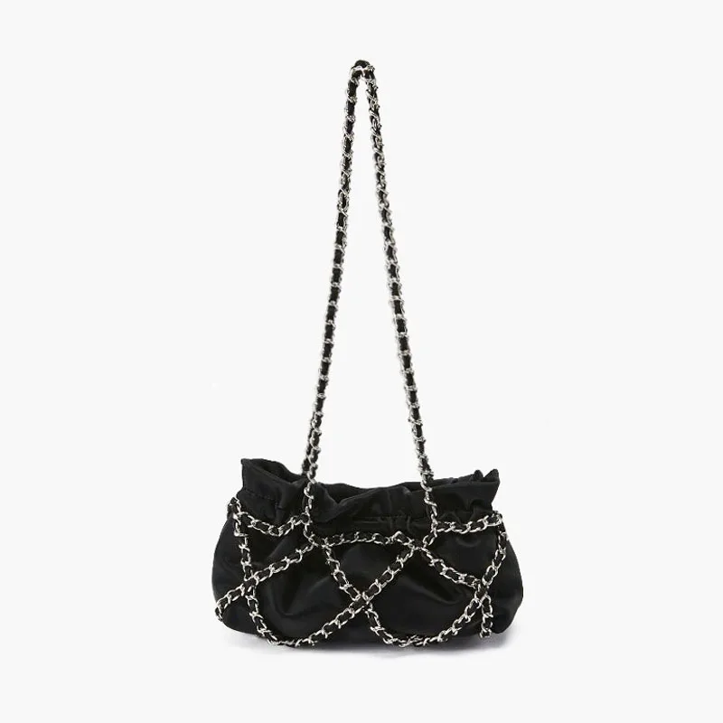 Fashion Lingge Woven Shoulder Bag Designer Bucket Bags for Women Luxury Drawstring Bag Purses and Handbags 2023 Evening Bags New