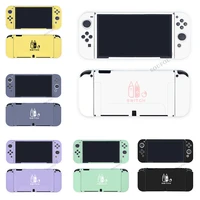 dropshipping dockable soft tpu thin case for nintendo switch oled anti scratch kawaii cartoon soft full cover back grip shell