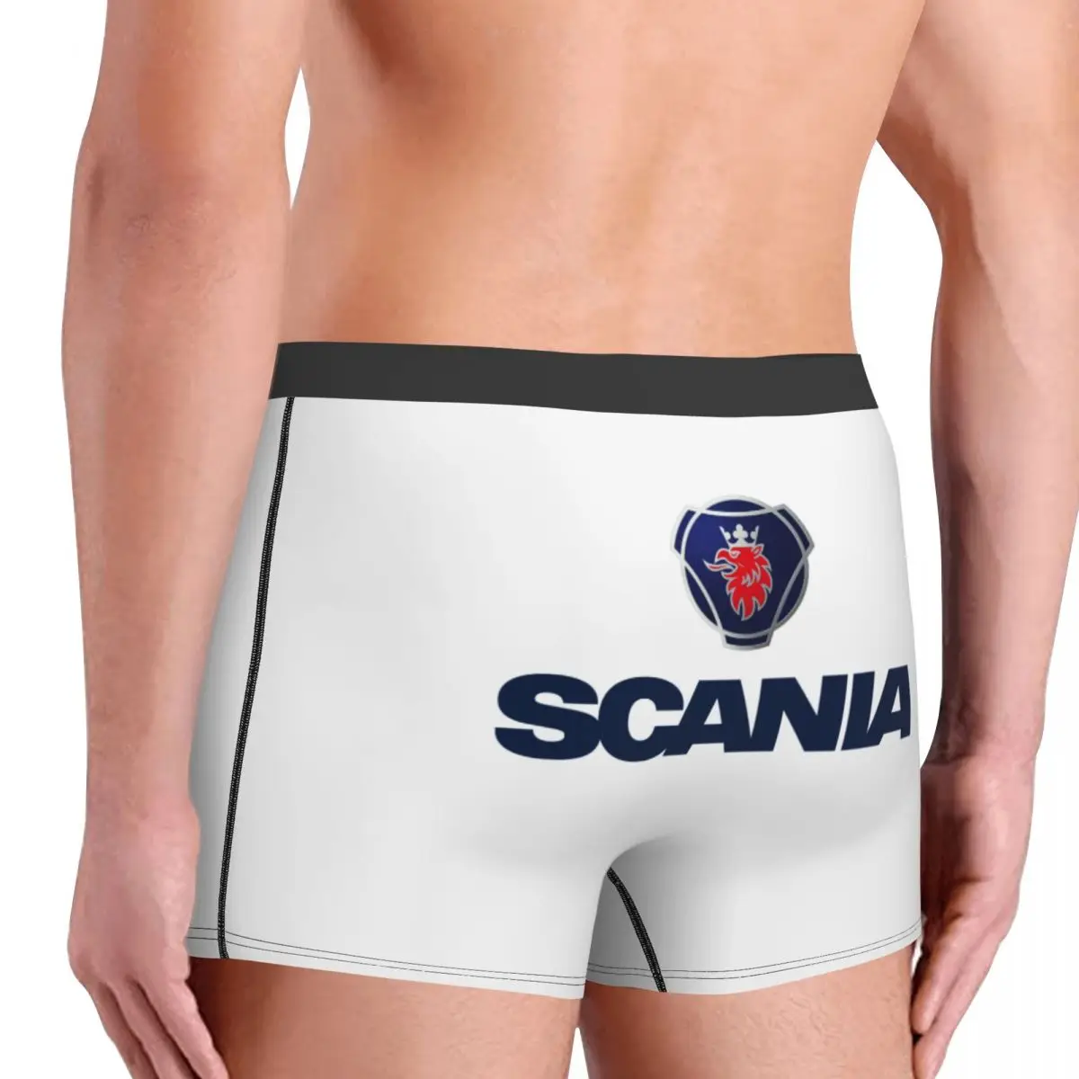 Custom Male Cool Swedish Saabs Scanias Underwear Automobile Trucks Boxer Briefs Breathable Shorts Panties Underpants
