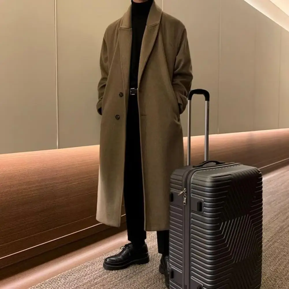 Тренчкот новинка весенний тренчкот в Корейском стиле Мужская модная Длинная