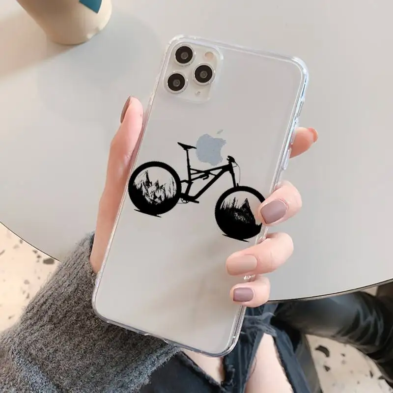 bicycle bike sport phone case for iphone 11 12 13 mini pro xs max 8 7 6 6s plus x 5s se 2020 xr clear case free global shipping
