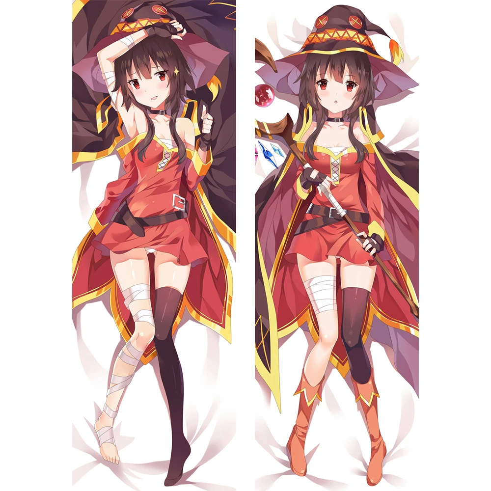 

Аниме Konosuba Otaku обнимающая подушка для тела Чехол Dakimakura Megumin чехол s
