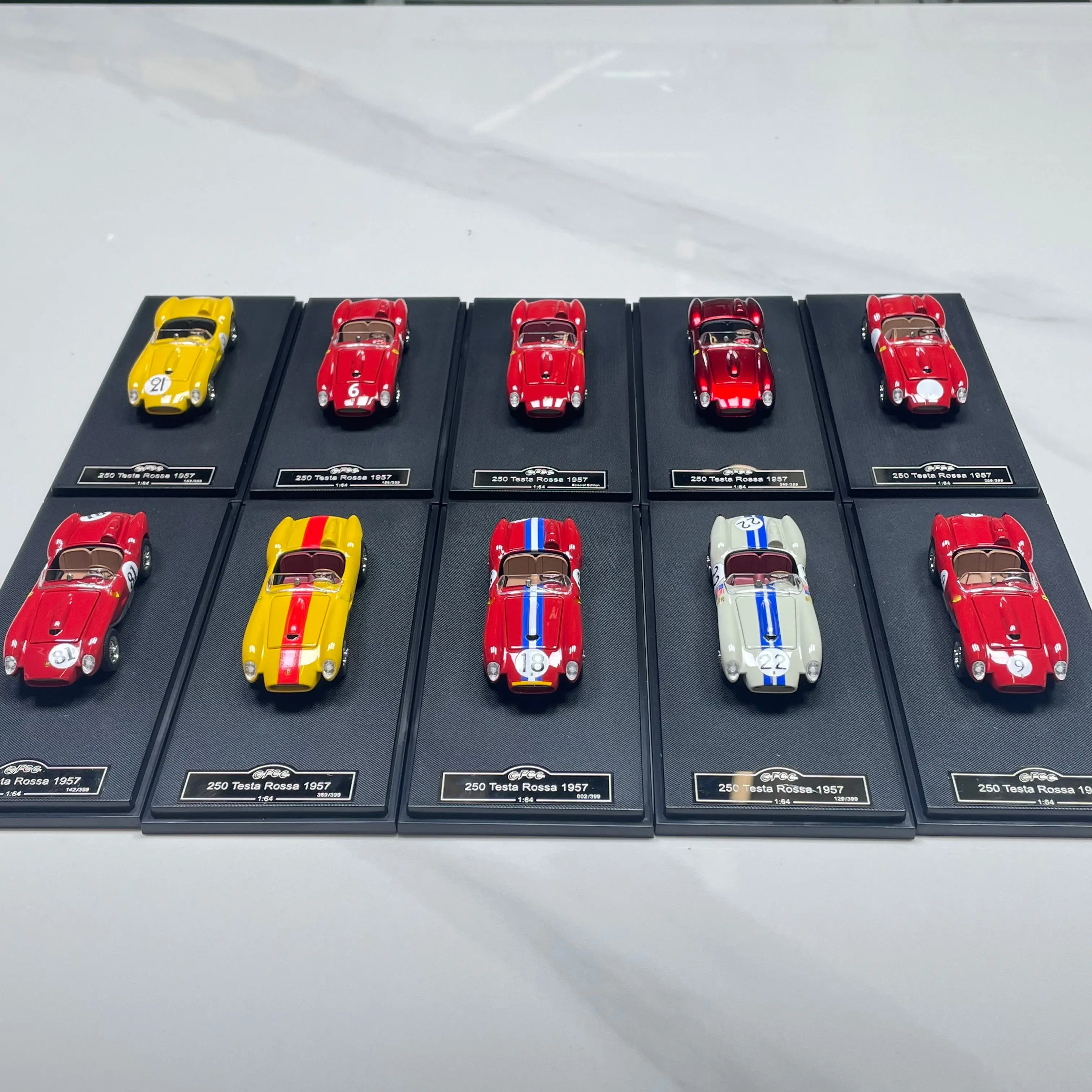 GFCC 1:64 250TR Testa Rossa 1957, литая модель автомобиля из сплава, миниатюрная масштабная модель для коллекции, подарок (art.: 3920db85c2fd6) - 3920db85c2fd6