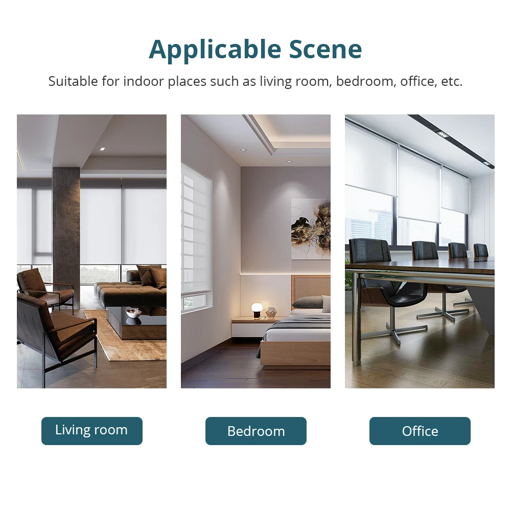 Tuya Smart Life RF Электрический двигатель рольставней перезаряжаемый для трубки 37 мм