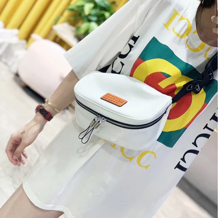 

Вместительные нагрудные сумки из металлической кожи, сумки-слинги из натуральной кожи для женщин, нагрудная Сумочка в провинции Гуан Дун