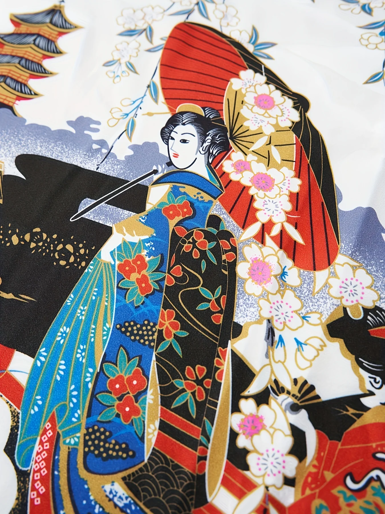 Кимоно Hamoto в японском китайском стиле ретро средней длины свободное тонкое