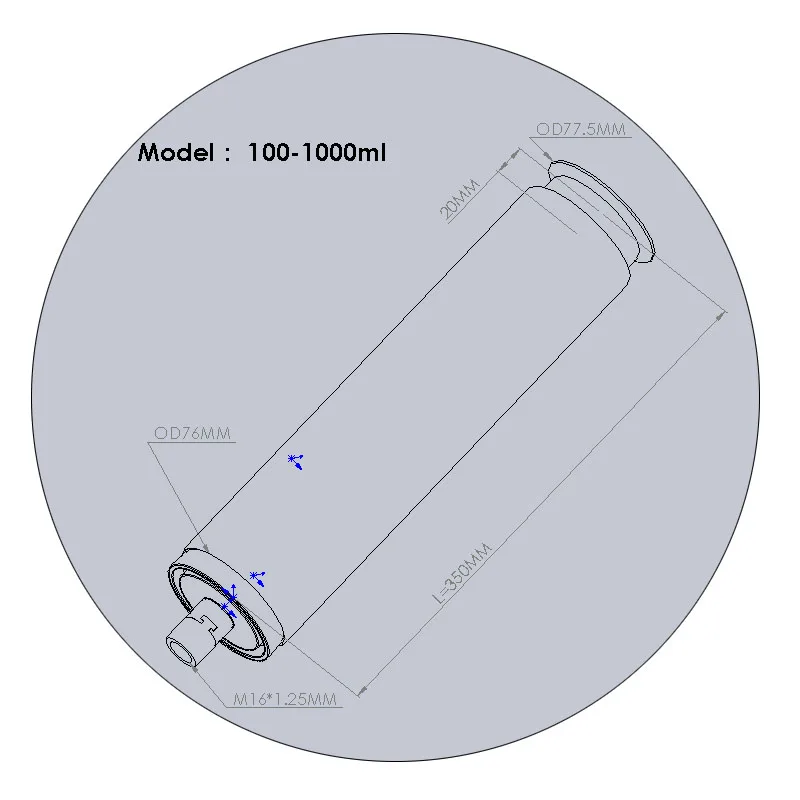 

SHENLIN Поршневой наполнитель из нержавеющей стали 100 мл, 300 мл, 500 мл, 1000 мл