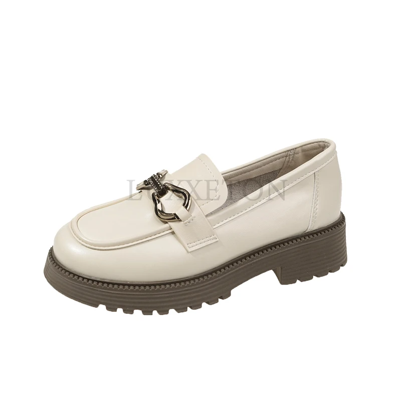 

Лоферы женские черные из лакированной кожи, на платформе, без застежки, повседневные маленькие кожаные лоферы в британском стиле с бахромой, весна 2023