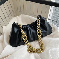 thick chain folds crossbody messenger bag small armpit shoulder bags for women 2022 summer desinger brand luxury handbag purse