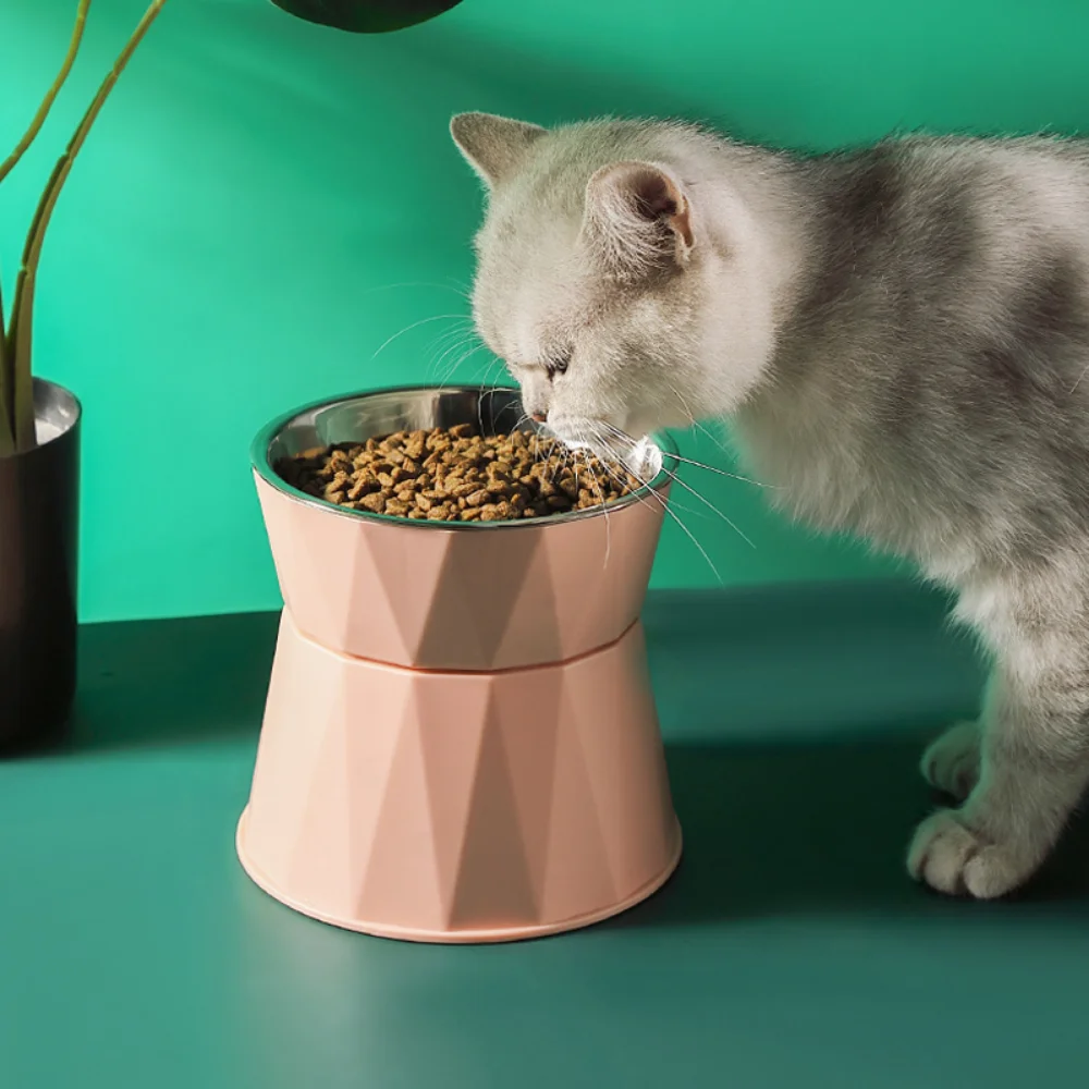 

Большая вместительная двойная миска для защиты шеи из нержавеющей стали