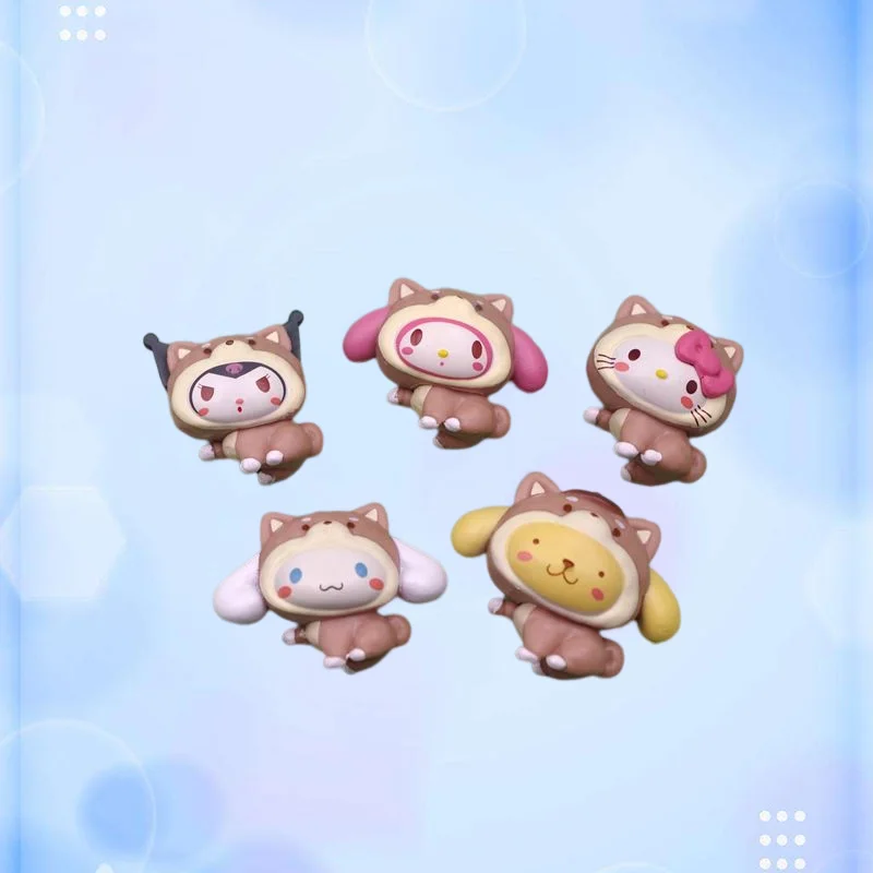 

Kawaii Cinnamoroll Doll Decoration Sanrio Anime My Melody Hello Kitty Sweet Cute Cartoon Desktop Ornament Toy for Girls