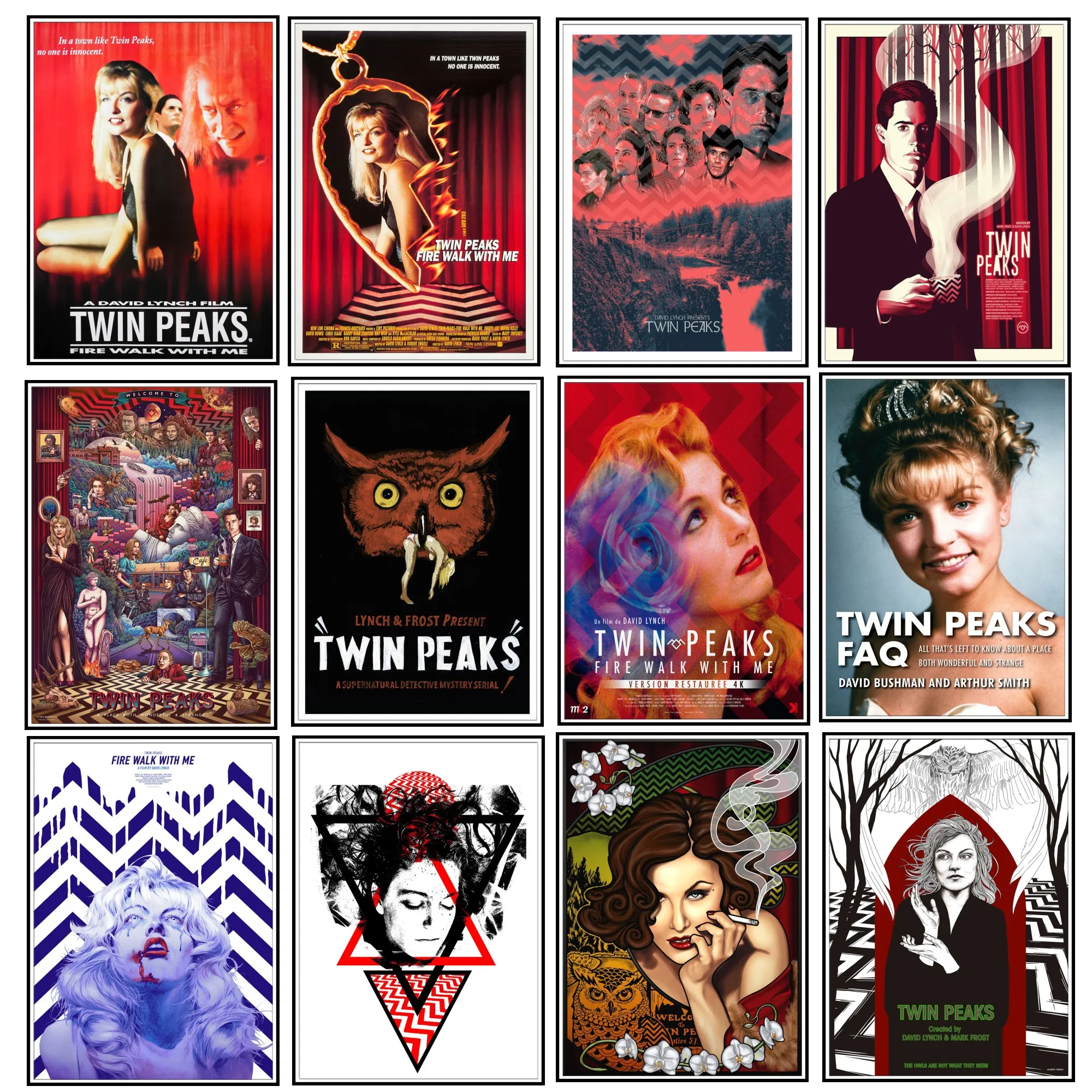 

Новый художественный постер на холсте с принтом Твин Пикс для гостиной Декор домашняя Настенная картина