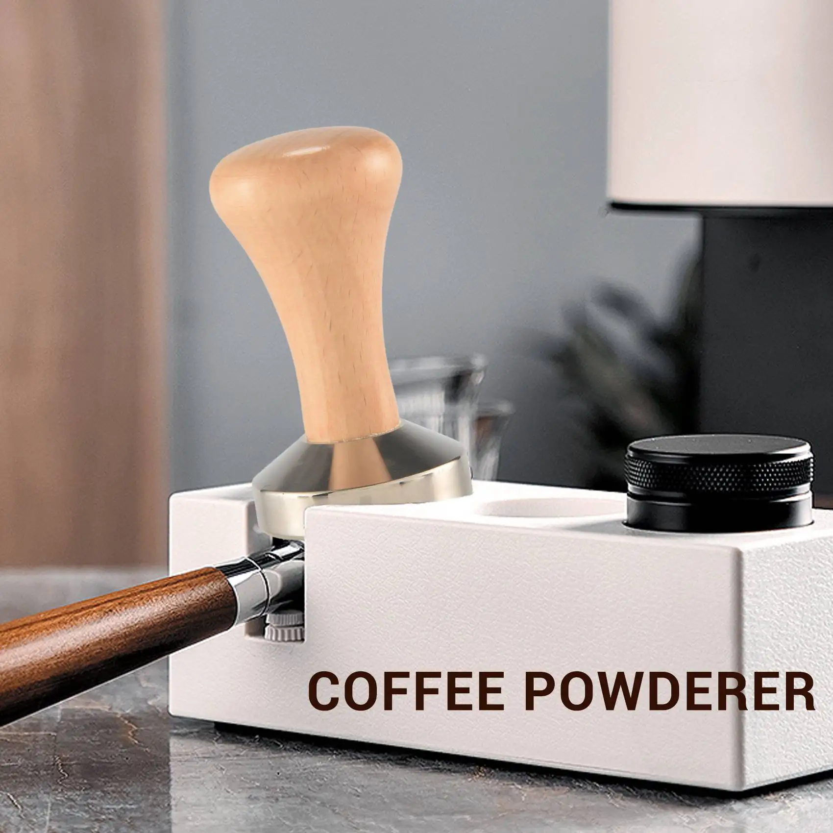 

Кофемолка для бариста, 51 мм, с деревянной ручкой