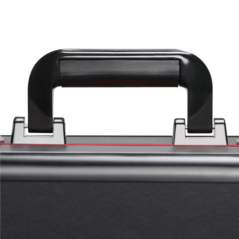 4-in-1 Large Professional Folding Cosmetic Case with Brush Bag, Black
