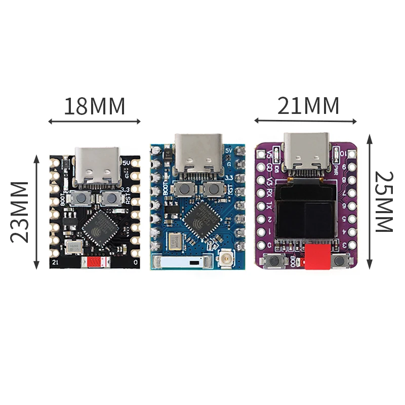 Фото Плата разработки ESP32-C3-SuperMini, модуль ESP32-C3-PRO с поддержкой Wi-Fi 2.4G и Bluetooth, контроллер для программирования и обучения, основной модуль. №2