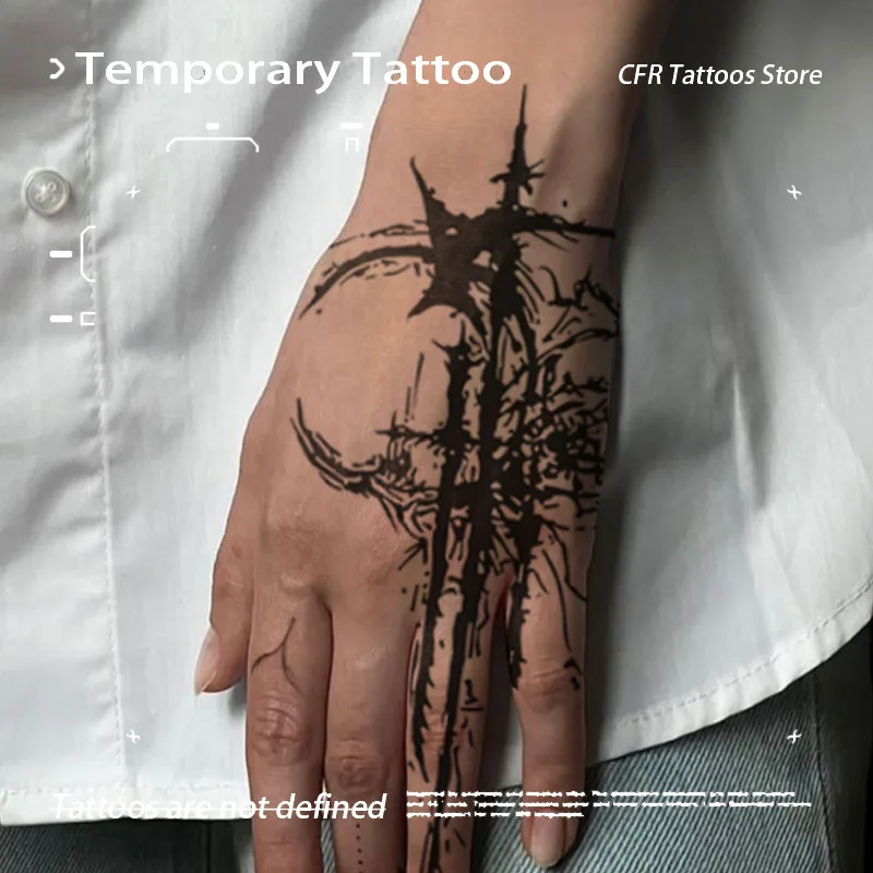 Временная тату-наклейка цвет в ассортименте