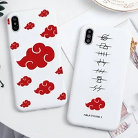 naruto akatsuki uchiha itachi phone case for iphone 13 12 11 pro max mini xs 8 7 6 6s plus x se 2020 xr candy white cover