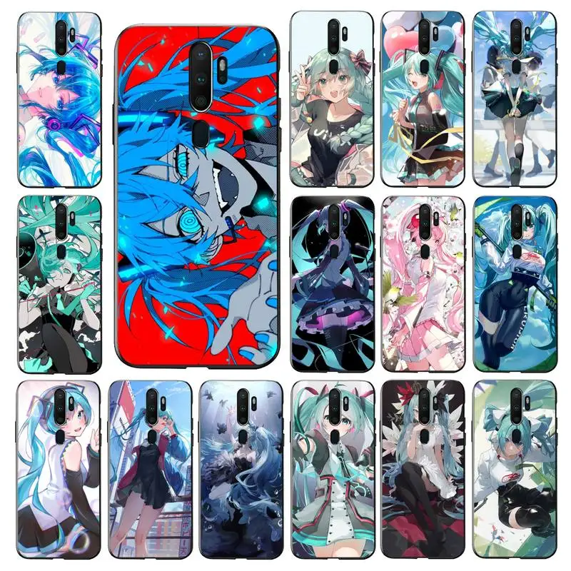 

BANDAI Cartoon Hatsune Miku Phone Case for Vivo Y91C Y11 17 19 17 67 81 Oppo A9 2020 Realme c3
