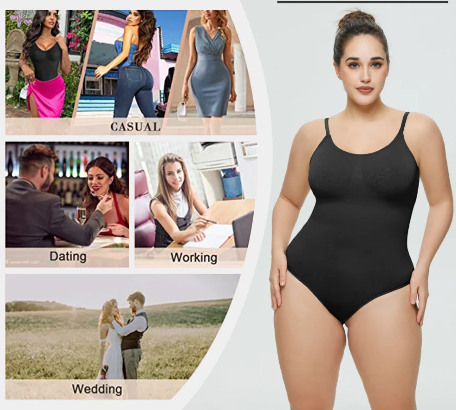 

Women Fajas Colombianas Shapewear Bodysuit Plus Size Butt Lifter Seamless Full Body Shaper Slimming Shapewear Shape Wear