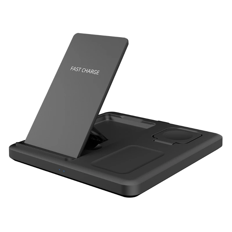 

Беспроводное зарядное устройство 3 в 1, 15 Вт, док-станция, держатель для iphone 14, 13, 12/Samsung серии, телефонов для airpods, для apple watch